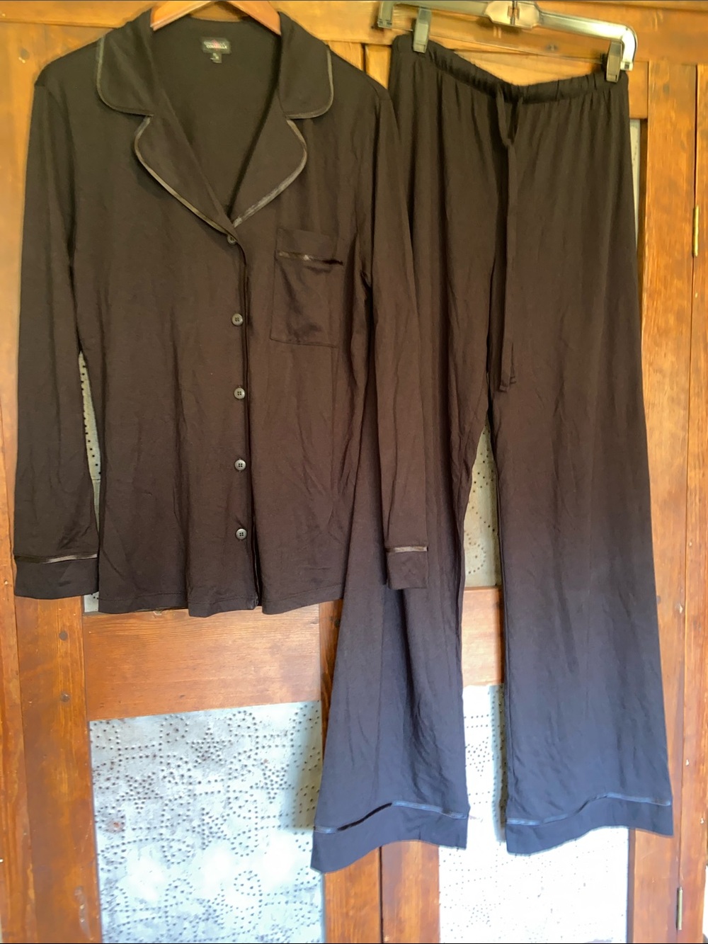 Cosabella Sleep Set PJs Pajamas Button Down Top Drawstring Pants Size M